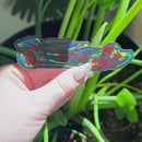 Scratch Art rainbow F1 car sticker