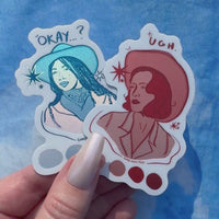 Blue Western Girl sticker