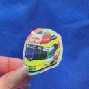 Sergio Perez mini helmet sticker