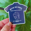 Nyck Debris sticker | cute Formula One sticker for notebooks, water bottles, laptops | F1 Nyck de Vries Alpha Tauri