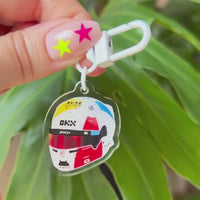 F1 helmet acrylic charm MYSTERY PACKS | F1 driver keychains for backpacks, bags, and more! | formula one keychains