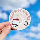 F1 "Vespa of Shame" sticker | cute Formula One sticker for notebooks, water bottles, laptops | F1