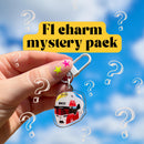 F1 helmet acrylic charm MYSTERY PACKS | F1 driver keychains for backpacks, bags, and more! | formula one keychains